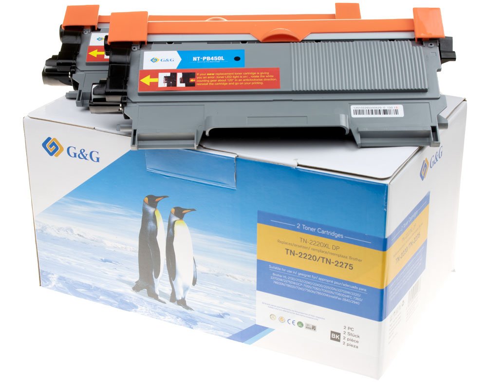 Kompatibel mit Brother TN-2220/ TN-2010 Toner Doppelpack [modell] - Marke: G&G