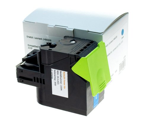 Kompatibel mit Lexmark C242XC0 XXL-Toner jetzt kaufen (3.500 Seiten) Cyan - von TONERDUMPING