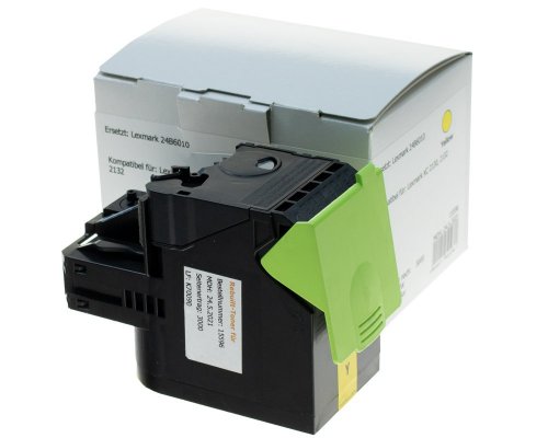 Kompatibel mit Lexmark C242XY0 XXL-Toner jetzt kaufen (3.500 Seiten) Gelb - von TONERDUMPING