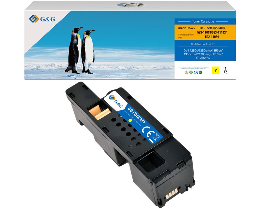 Kompatibel mit Dell 593-11143/ W8X8P/ WM2JC Toner Gelb [modell] - Marke: G&G