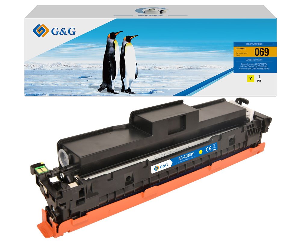 Kompatibel mit Canon 069/ 5091C002 Toner gelb [modell] - Marke: G&G