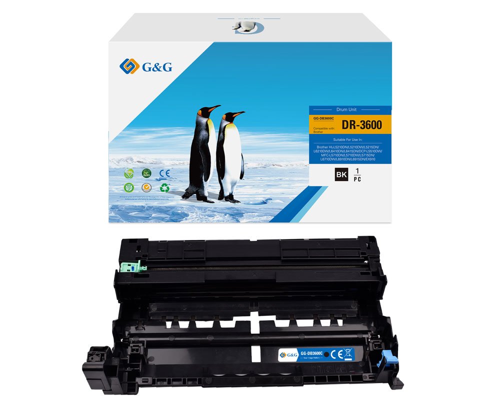 Kompatibel mit Brother DR3600 Trommel [modell] (75.000 Seiten) - Marke: G&G