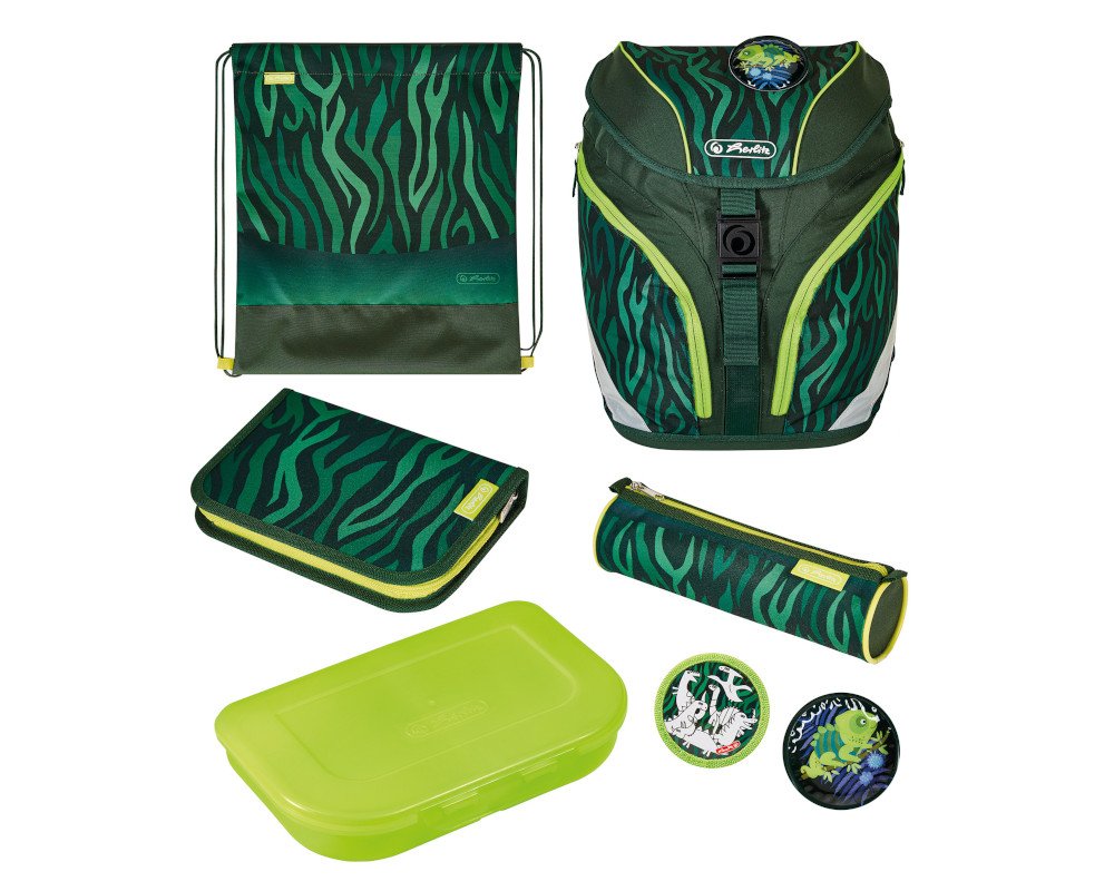 Herlitz Schulranzen-Set 5-tlg. SoftLight plus Jungle
