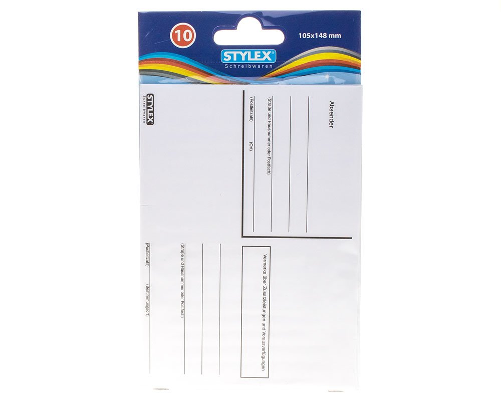 10 Adress-Aufkleber von Stylex - bedruckt und selbstklebend - 105 x 148 mm
