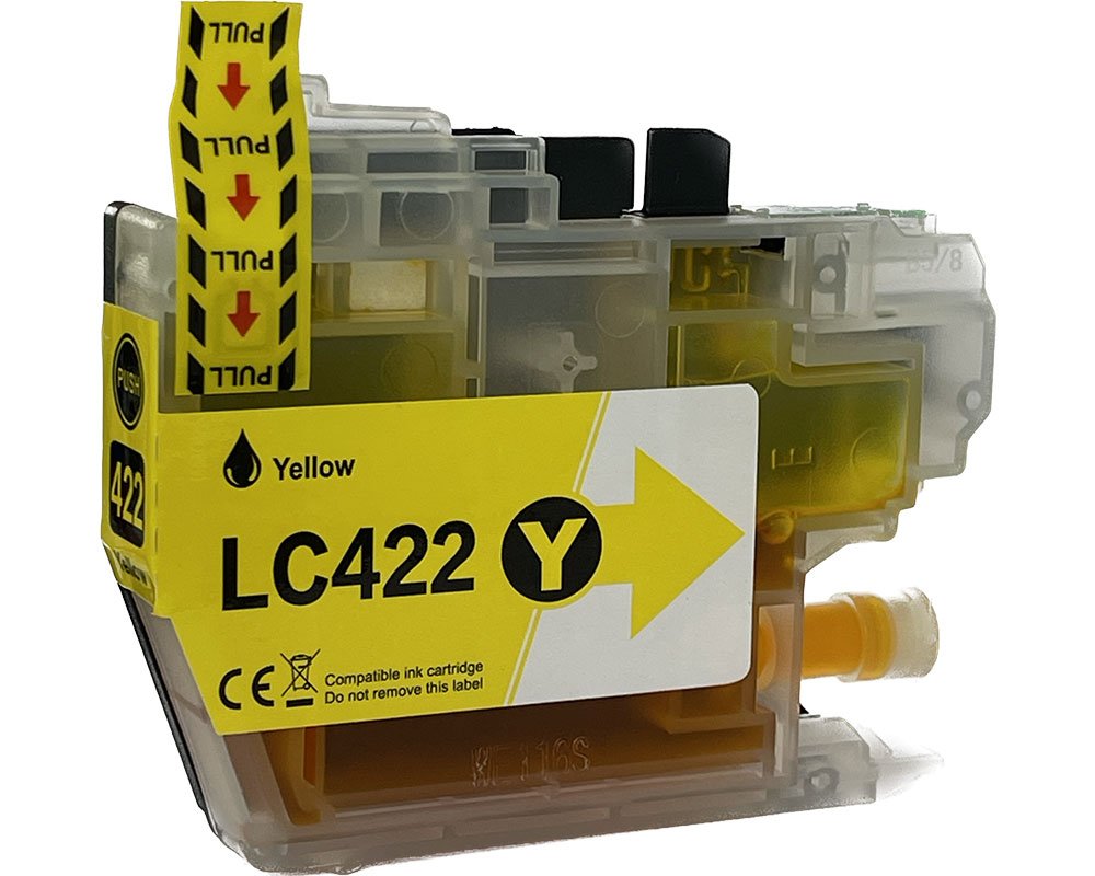 Kompatibel mit Brother 422 Druckerpatrone LC422Y [modell] gelb (550 Seiten) von TONERDUMPING