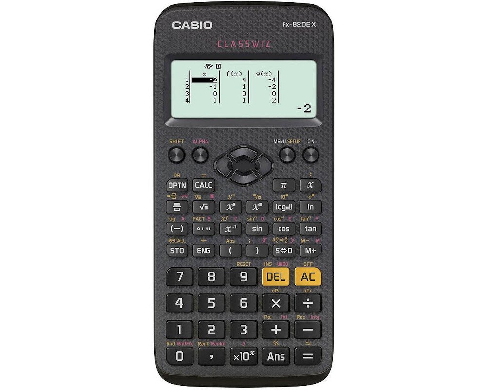 Casio FX-82DEX Schulrechner batteriebetrieben mit 325 Funktionen