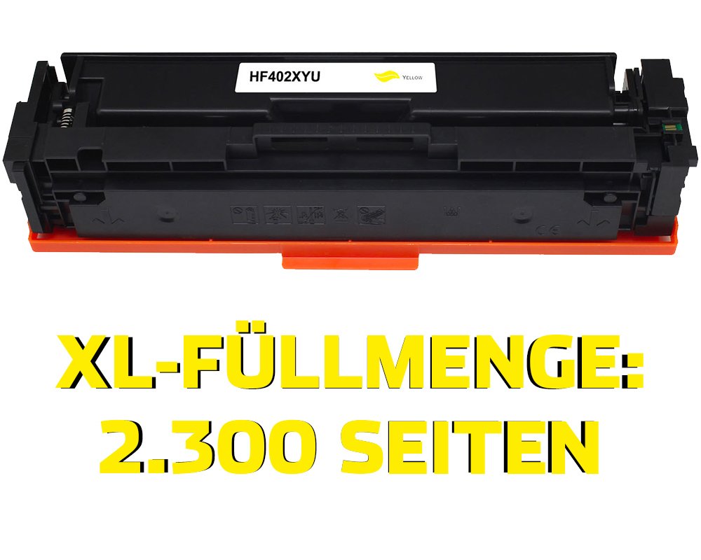 Kompatibel mit HP 201X / CF402X Toner Gelb [modell] von TONERDUMPING