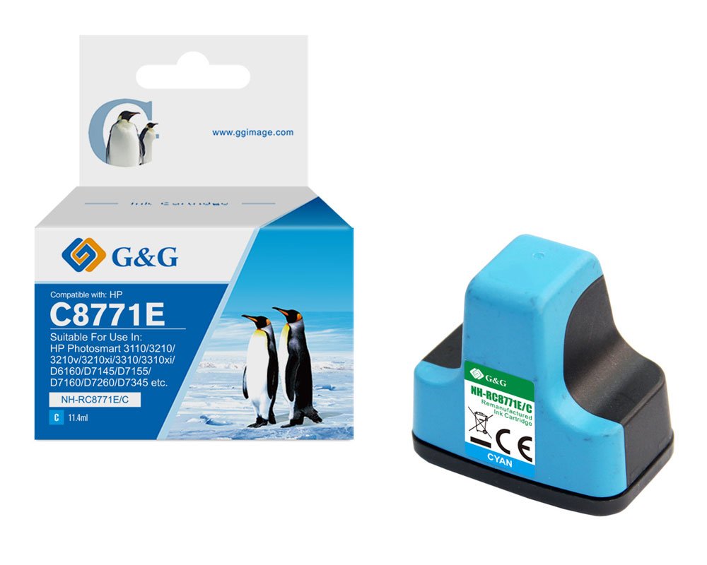 Kompatibel mit HP 363/ C8771EE XL-Druckerpatrone Cyan [modell] - Marke: G&G