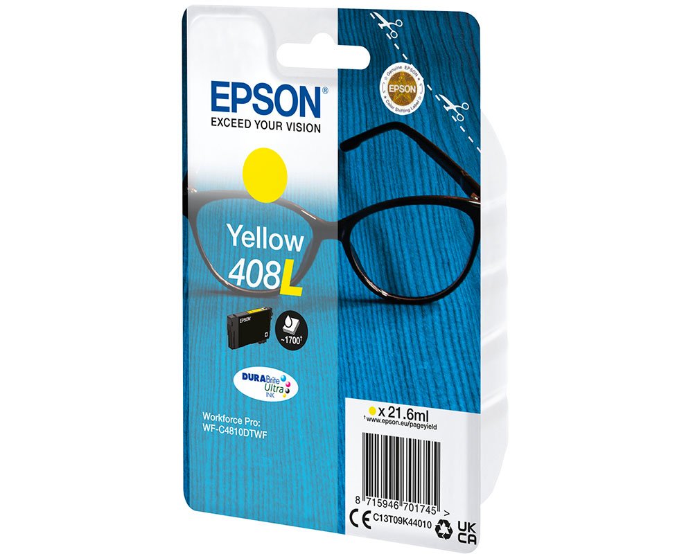 EPSON 408L Original-Druckerpatrone C13T09K44010 [modell] 21,6 ml, 1700 Seiten, gelb