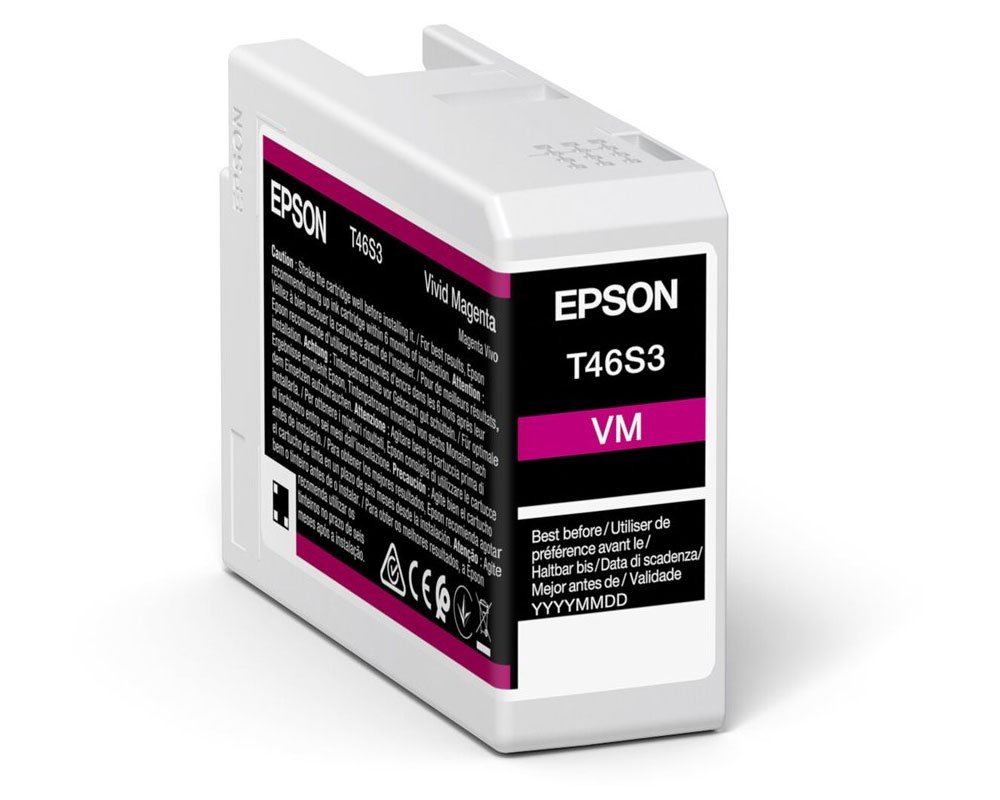EPSON T46S2 Original-Druckerpatrone C13T46S30N ULTRACHROME PRO 10 INK für EPSON Surecolor SC-P700 magenta 25ml