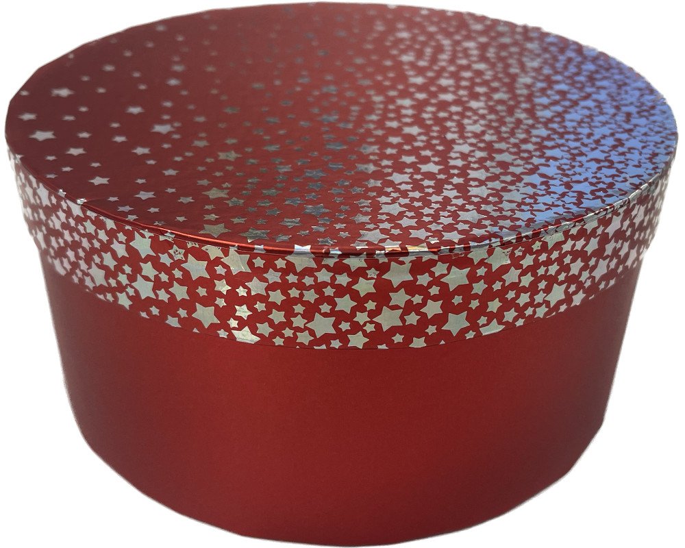 Geschenkbox rund Durchmesser: 16,5 cm, Höhe: 8 cm