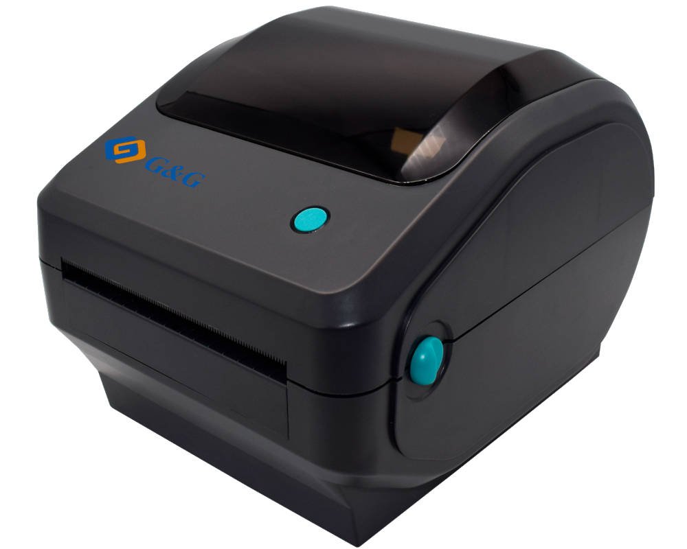 G&G GG-D1180CW+ Etikettendrucker - max 108 mm Druckbreite, Thermodruck (ohne Tinte auf Thermopapier), perfekt für Paketmarken-Druck, USB-Schnittstelle