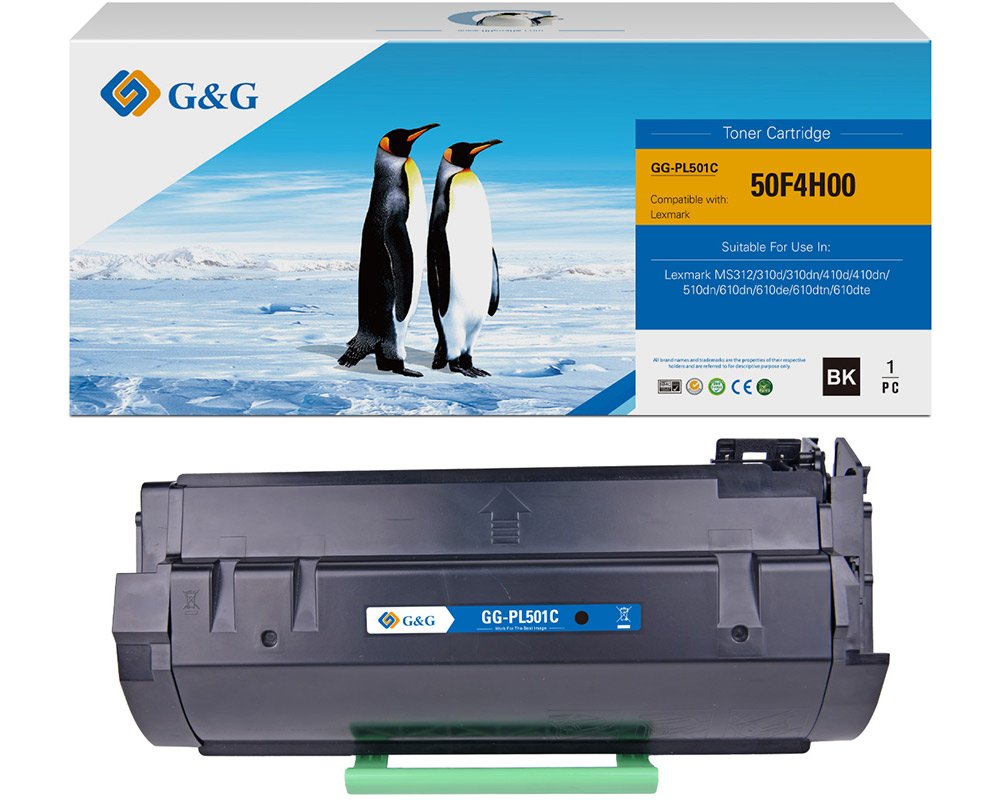 Kompatibel mit Lexmark 502H/ 50F2H00 Toner Schwarz [modell] - Marke: G&G