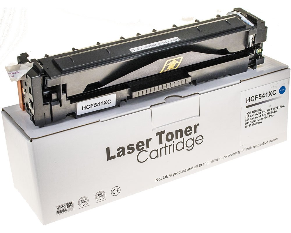 Kompatibel mit HP 203X / CF541X XL-Toner (2.500 Seiten) Cyan [modell] von TONERDUMPING