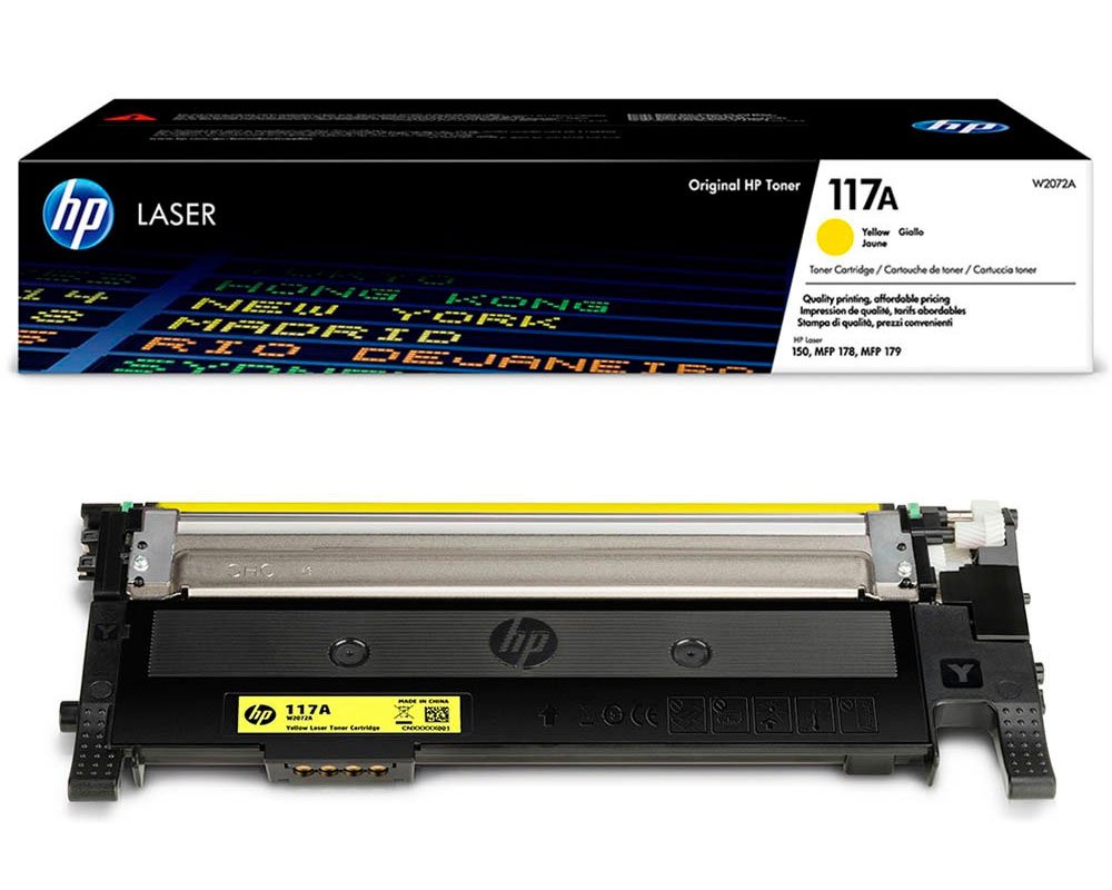 HP 117A Original-Toner [modell] W2072A (700 Seiten) Gelb