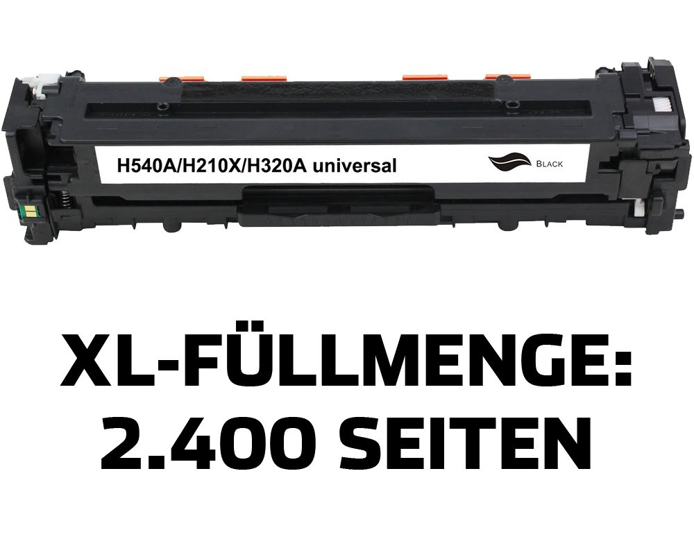 Kompatibel mit HP 125A / 128A / 131X / CB540A / CE320A / CF210X / Canon 716K/ 731K Toner Schwarz [modell] von TONERDUMPING
