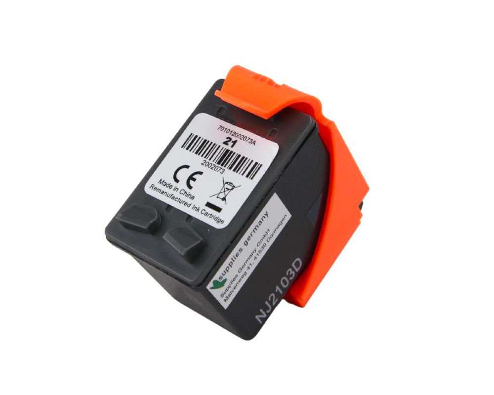 Kompatibel mit HP 21XL/ C9351CE XL-Druckerpatrone Schwarz [modell] von TONERDUMPING