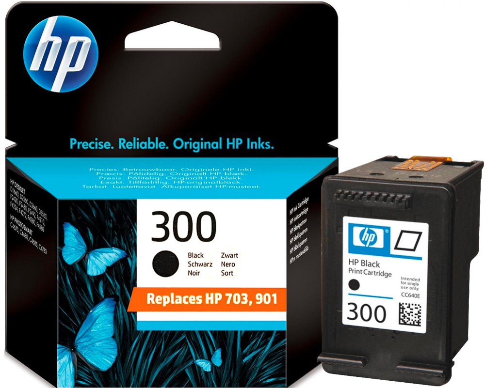 HP 300 Original-Druckerpatrone CC640EE ersetzt HP 703, HP 901 [modell] schwarz
