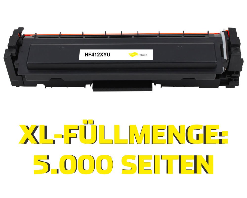 Kompatibel mit HP 410X / CF412X, Canon 046H XL-Toner Gelb [modell] von TONERDUMPING