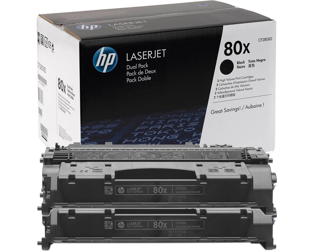 HP 80XD/ CF280XD Original-Toner Doppelpack [modell]