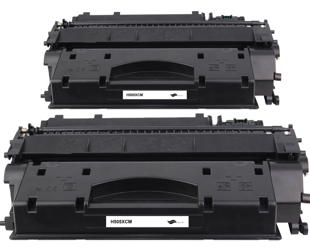 Kompatibel mit HP 05XD / 280XD / CE505XD / CF280XD/ Canon 719H / 720 XL-Toner Doppelpack 2x Schwarz [modell] von TONERDUMPING
