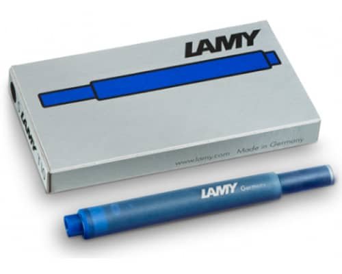 5 LAMY Tintenpatronen T10 blau