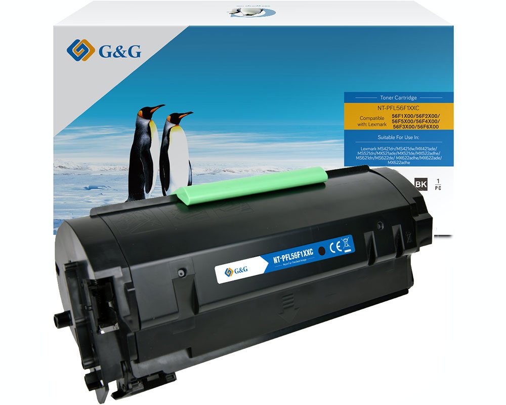 Kompatibel mit Lexmark 56F2X00 Toner [modell] (20.000 Seiten) - Marke: G&G