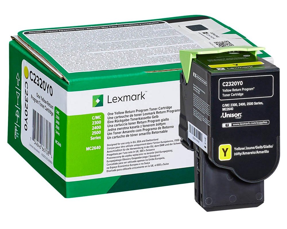 Original Lexmark-Toner C2320Y0 [modell] (1.000 Seiten) Gelb