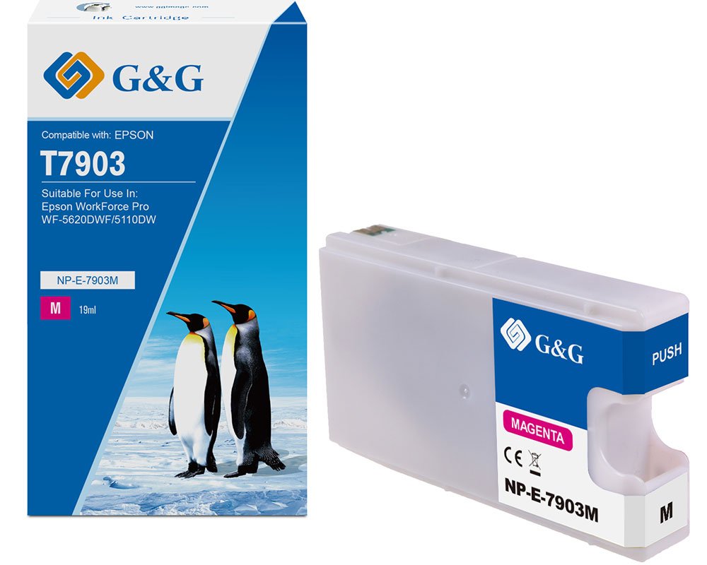Kompatibel mit Epson 79XL/ T7903/ C13T79034010 XL-Druckerpatrone Magenta (ohne Füllstandanzeige) [modell] - Marke: G&G