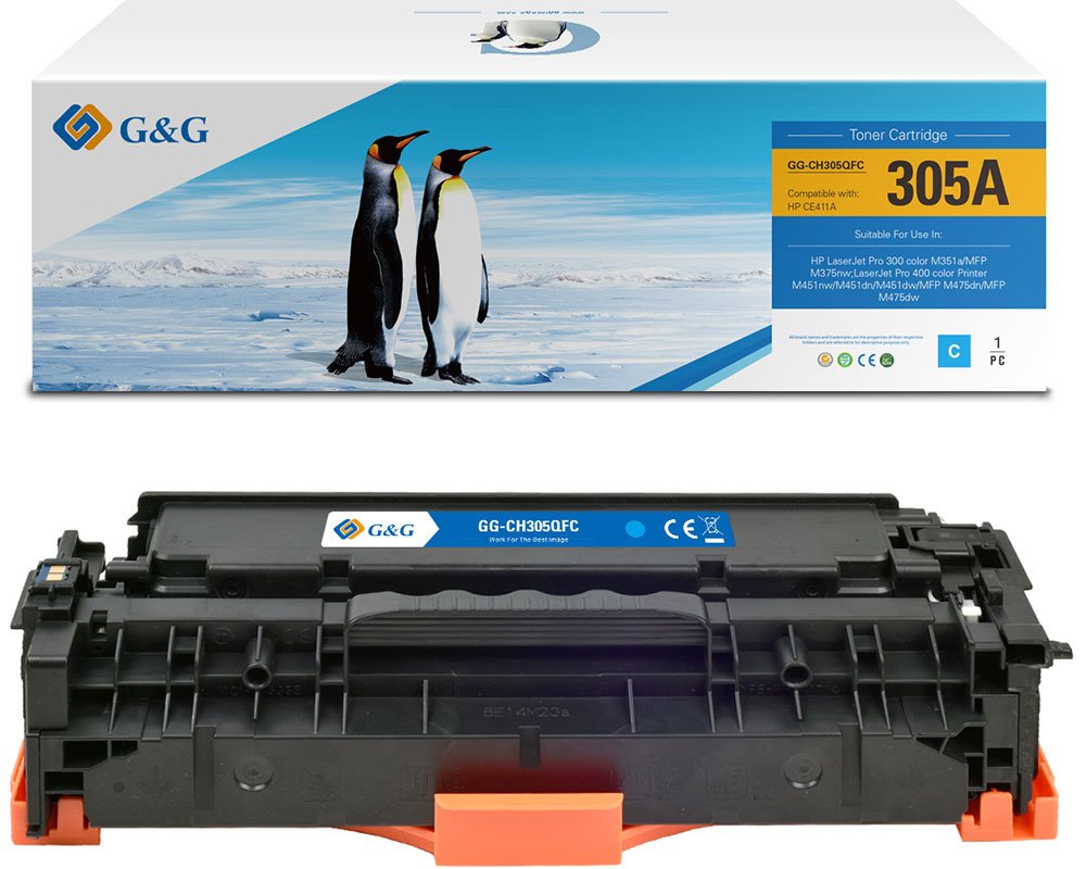 Kompatibel mit HP 305A / CE411A Toner Cyan [modell] - Marke: G&G