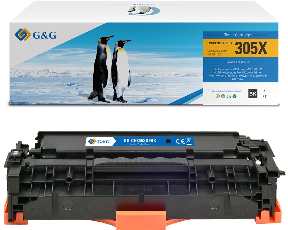 Kompatibel mit HP 305X / CE410X XL-Toner Schwarz [modell] - Marke: G&G