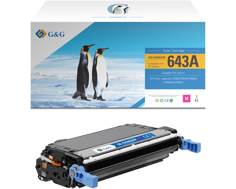 Kompatibel mit HP 643A / Q5953A [modell] Magenta - Marke: G&G