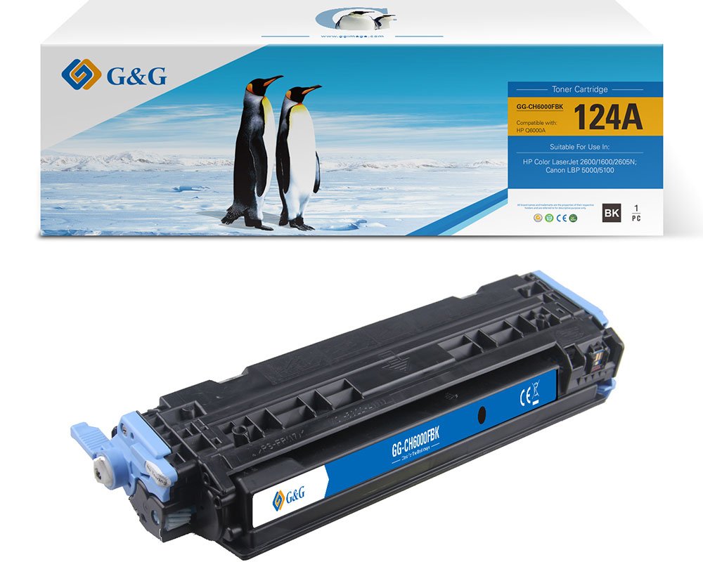 Kompatibel mit HP 124A / Q6000A / Canon 707BK Toner Schwarz [modell] - Marke: G&G