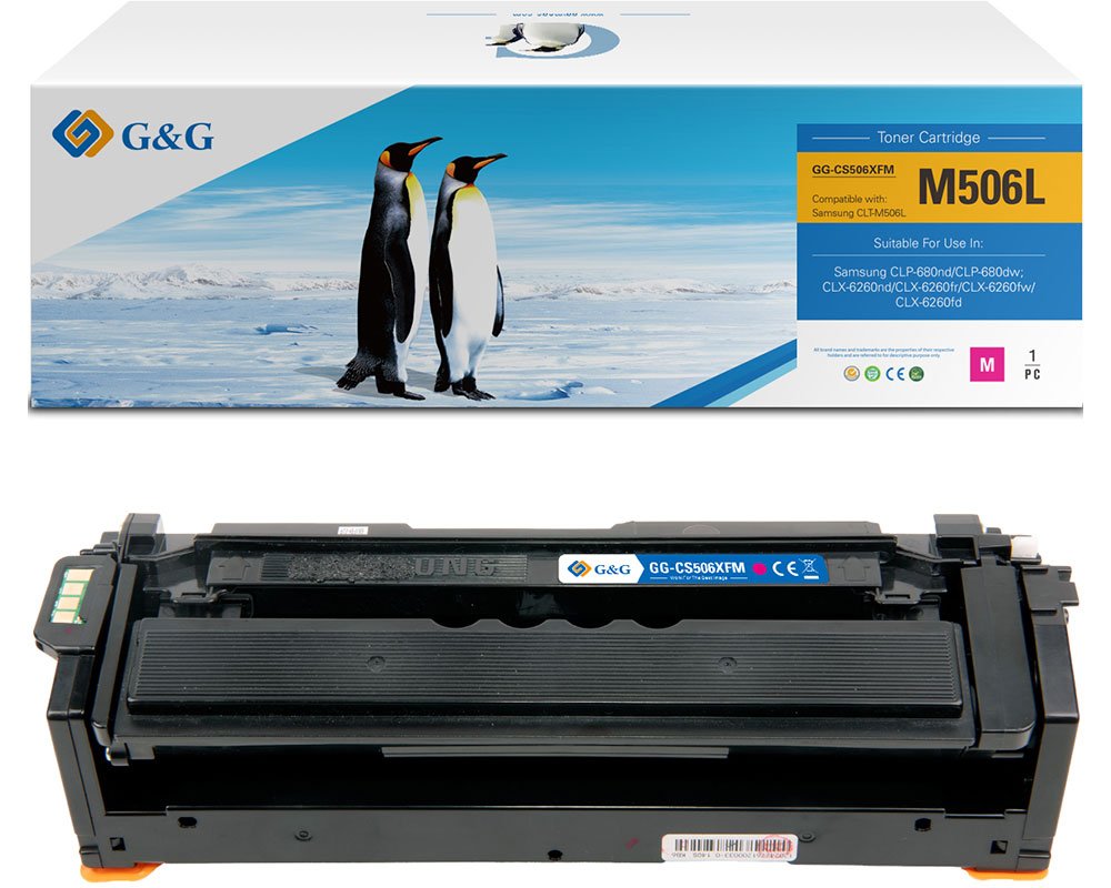 Kompatibel mit Samsung 506/ CLT-M506L/ HP SU305A Toner Magenta [modell] - Marke: G&G