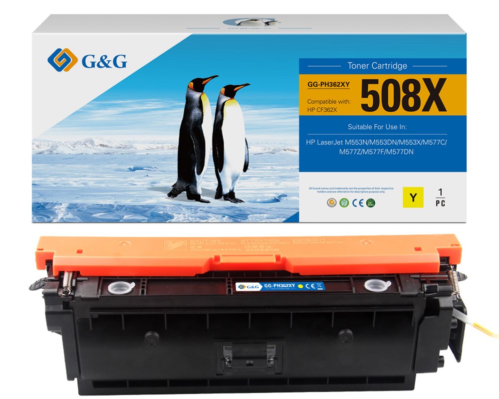 Kompatibel mit HP 508X / CF362X XL-Toner Gelb [modell] - Marke: G&G