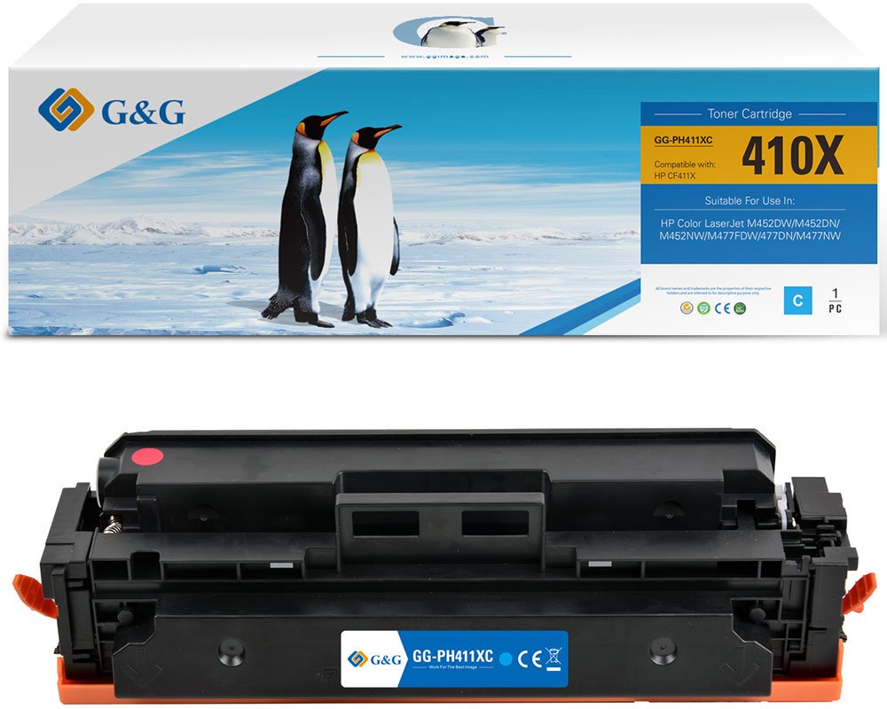 Kompatibel mit HP 410X / CF411X XL-Toner Cyan [modell] - Marke: G&G