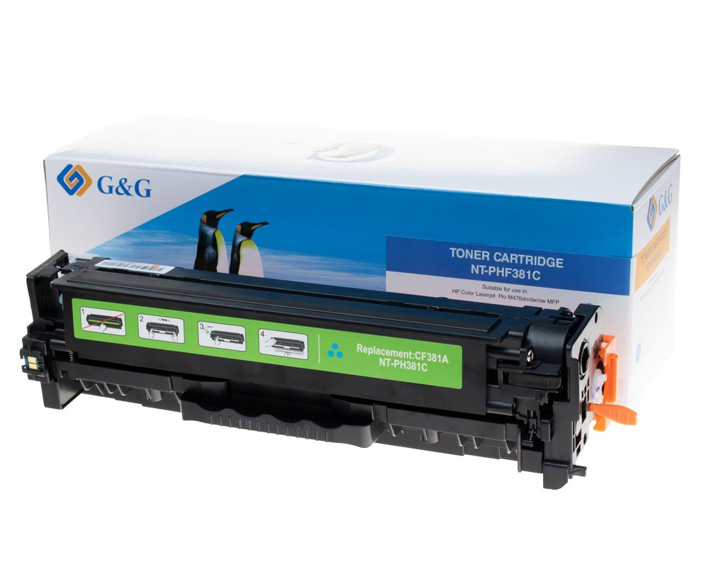 Kompatibel mit HP 312A / CF381A Toner Cyan [modell] - Marke: G&G