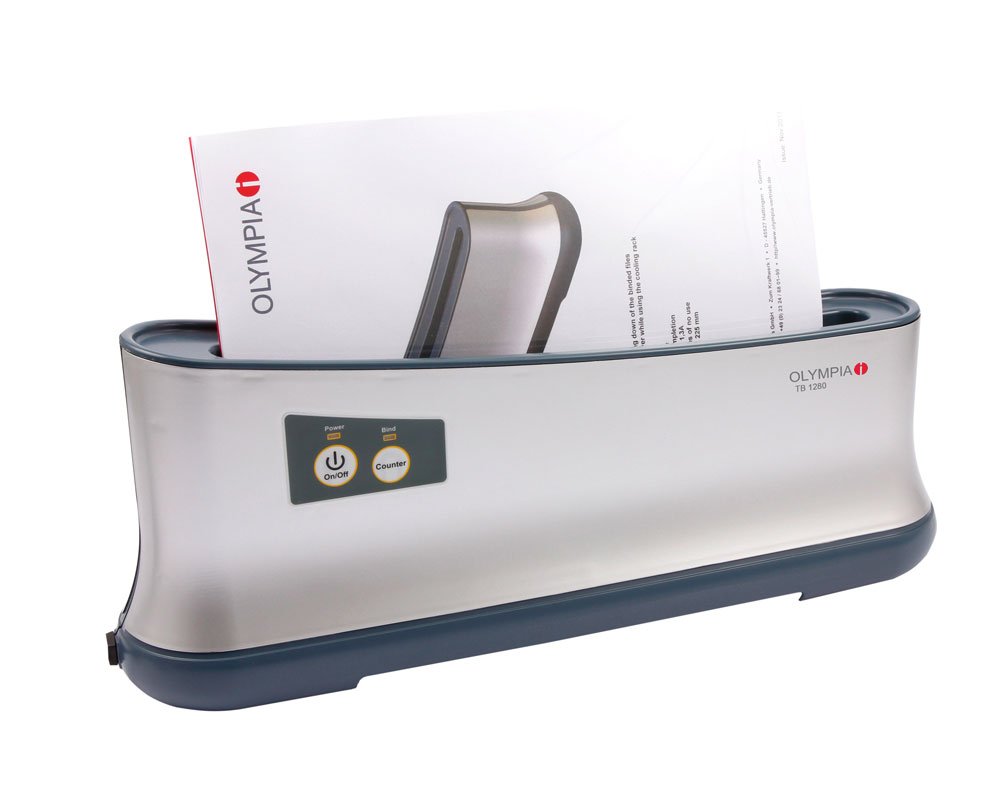 Olympia TB1280 Thermo-Bindegerät, Thermobinder, Thermobindemaschine (A4 max. 200 Blatt)