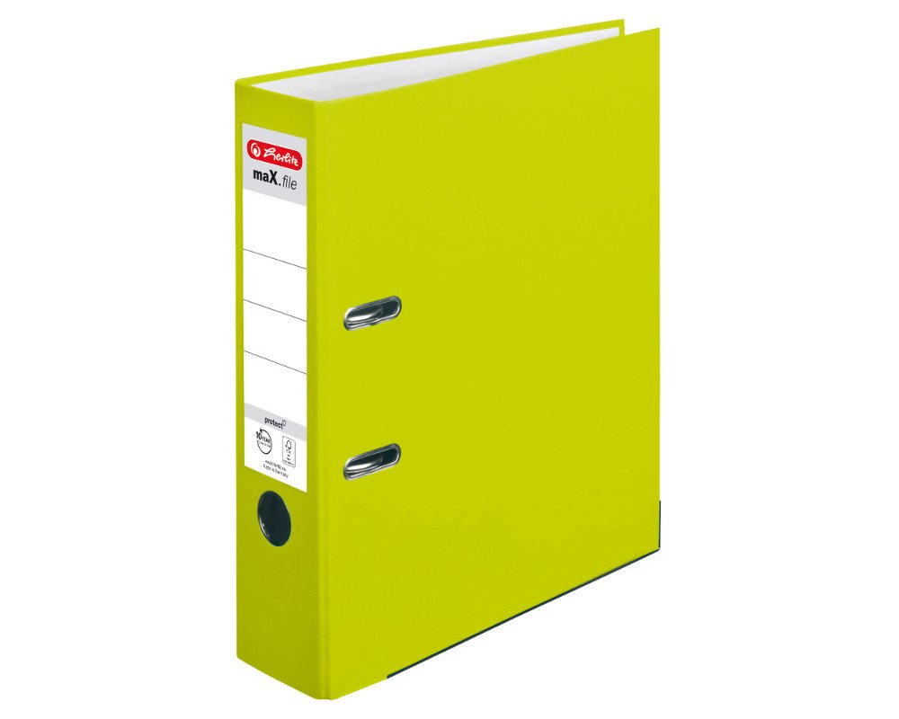 Herlitz Ordner maX.file protect A4 8cm neongrün