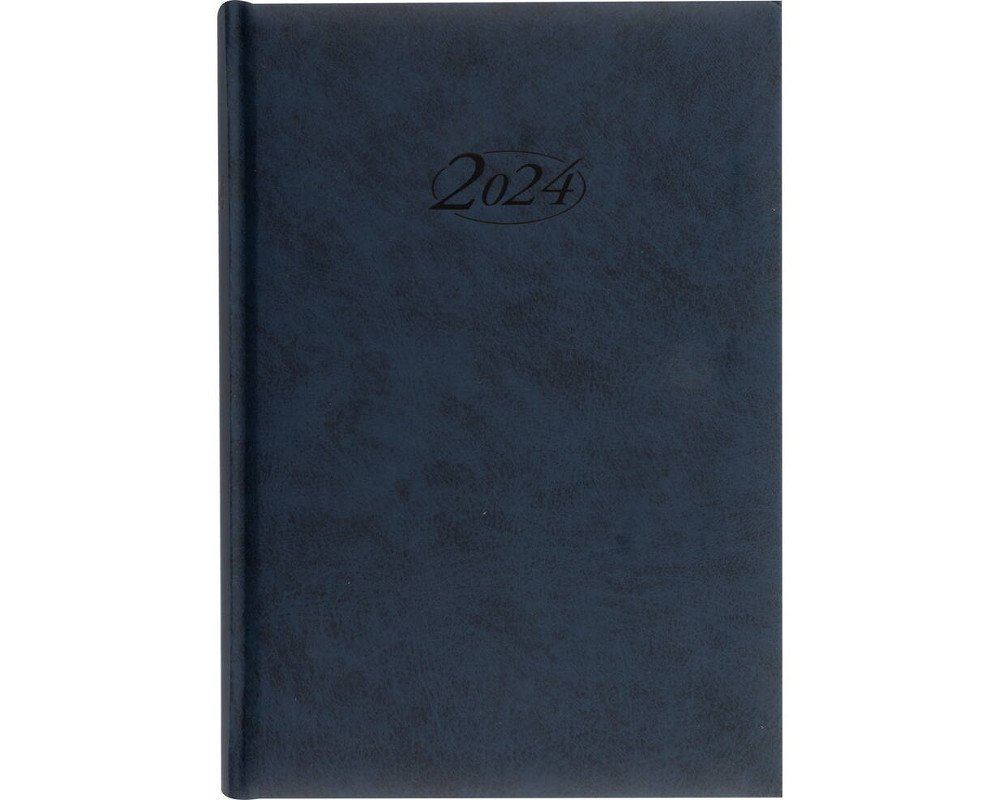 Buchkalender 2024, blau, 400 Seiten