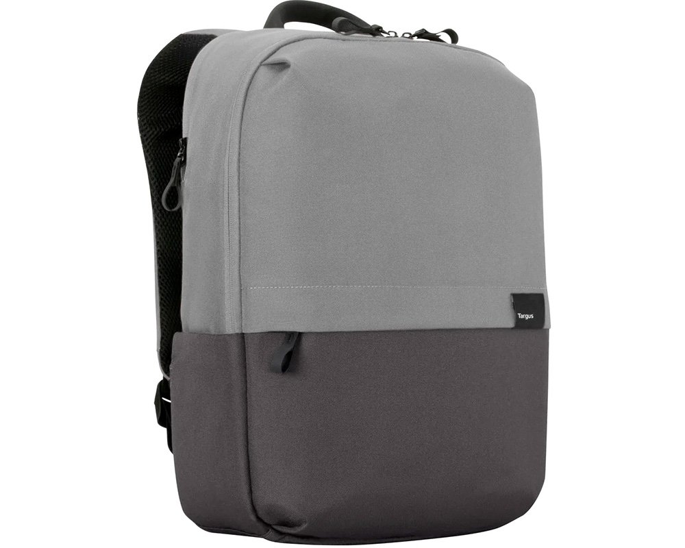 Targus Laptoprucksack für 16 Zoll Laptops/ Notebooks Sagano™ EcoSmart® Pendlerrucksack - Schwarz/Grau aus 8 Plastikflaschen hergestellt