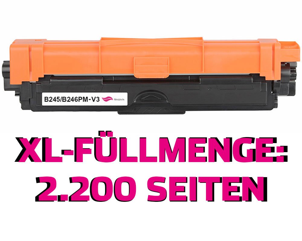 Kompatibel mit Brother TN-241M/ TN-242M/ TN-245M/ TN-246M Toner Magenta [modell] von TONERDUMPING