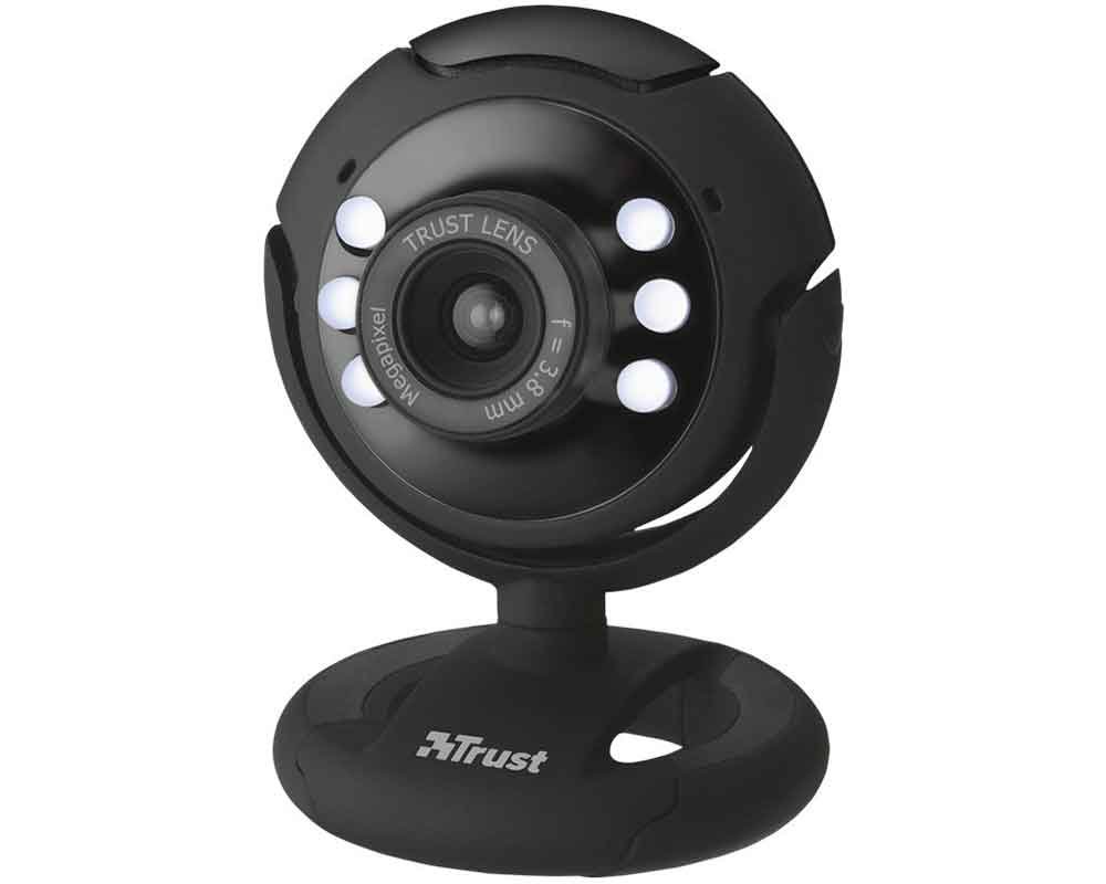 Trust SpotLight WebCam Pro mit integriertem Mikrofon und LED-Licht (1280*1024)
