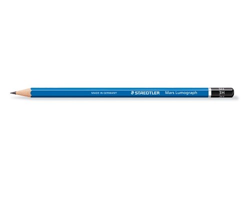 Staedtler Bleistift Mars® Lumograph® 100 blau - Künstlerbleistift - 3H
