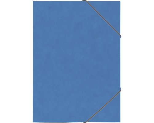 BRUNNEN Ringbuch aus Karton mit Gummizug FACT! plus in A4 blau