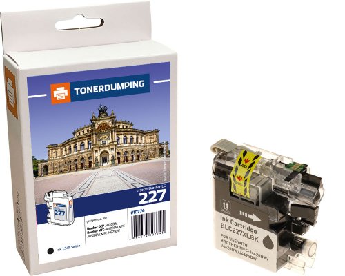 Kompatibel mit Brother LC-227XLBK Druckerpatrone Schwarz jetzt kaufen von TONERDUMPING