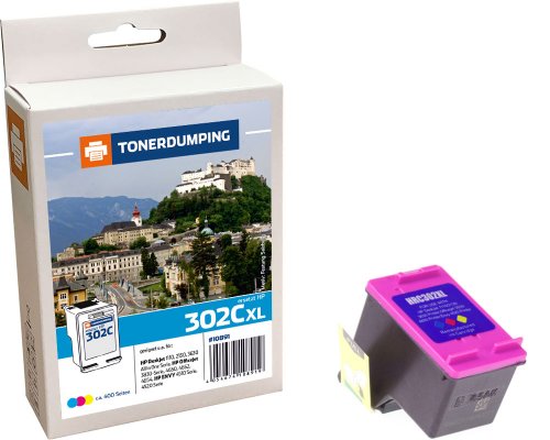 Kompatibel mit HP 302XL / F6U67AE Druckerpatrone Farbe jetzt kaufen von TONERDUMPING