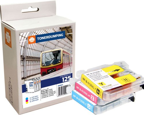 Kompatibel mit Brother LC-125XL Druckerpatronen Multipack 1x Cyan, 1x Magenta, 1x Gelb jetzt kaufen von TONERDUMPING