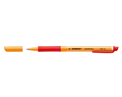 Tintenroller STABILO pointVisco, 0,5 mm, rot