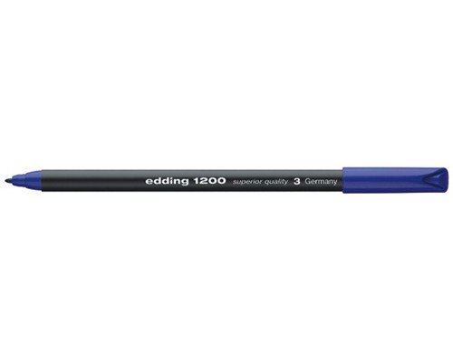 Fasermaler edding 1200 colourpen, 1 mm, Rundspitze, blau